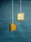 Small Cube-Shaped Pendant Lights, 1960s, Set of 2 7