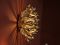 Lampada da parete o da soffitto Pistillino dorata di Studio Tetrarch per Valenti Luce, anni '70, Immagine 2