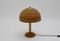 Lámpara de mesa de bambú con detalles de latón, años 70, Imagen 2