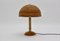 Lámpara de mesa de bambú con detalles de latón, años 70, Imagen 1