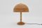 Lámpara de mesa de bambú con detalles de latón, años 70, Imagen 3