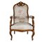 Antique Italian Walnut Armchair, 1880s 2
