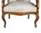 Antique Italian Walnut Armchair, 1880s 10