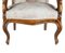 Fauteuil Antique en Noyer, Italie, 1880s 10