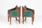 Sessel mit Gestell aus Eiche im Stil der Amsterdamer Schule, 1920er, 2er Set 4