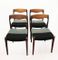 Vintage French Dining Chairs, 1960s, Set of 4, Image 3