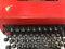 Máquina de escribir portátil Valentine vintage en rojo de Ettore Sottsass para Olivetti, Imagen 10