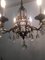 Gilt Iron and Crystal Chandelier from Maison Baguès, 1940s 3