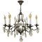 Gilt Iron and Crystal Chandelier from Maison Baguès, 1940s, Image 1