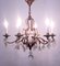 Gilt Iron and Crystal Chandelier from Maison Baguès, 1940s 4