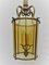 French Brass Lantern Pendant, 1950s 2