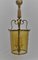 French Brass Lantern Pendant, 1950s, Image 1