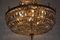 Lámpara de araña estilo imperial grande de cristal de Palwa, años 60, Imagen 4