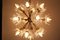 Lámpara de araña Sputnik Mid-Century de cristal de Murano y latón, Imagen 5