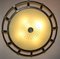 Large Art Deco Brass and Glass Flush Mount or Wall Light from Kaiser Leuchten 1