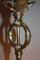 Art Nouveau Brass & Glass Chandelier, 1900s, Image 2
