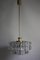 Mid-Century Crystal and Brass Chandelier from Kinkeldey, Image 4