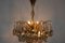 Murano Glass and Brass Chandelier, 1970s 8