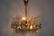Murano Glass and Brass Chandelier, 1970s, Image 9