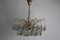 Murano Glass and Brass Chandelier, 1970s 1