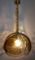 Lámpara colgante Mid-Century grande de cristal de Murano ámbar de Kaiser Leuchten, años 60, Imagen 4