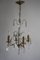 Louis XVI Style Brass and Cut Crystal Chandelier, 1930s, Image 1
