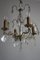 Lámpara de araña estilo Luis XVI de latón y cristal tallado, años 30, Imagen 5