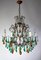 Italian Beaded Crystal Amber Drops Chandelier, 1950s 1