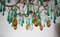 Italian Beaded Crystal Amber Drops Chandelier, 1950s 5