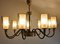 Large Mid-Century Nine-Light Chandelier, Image 3