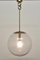 Grande Suspension Globe Mid-Century en Verre 4