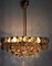 Large Brass and Glass Chandelier from Bakalowits, 1960s, Image 1