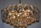 Large Brass and Glass Chandelier from Bakalowits, 1960s 3