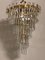 Lámpara de araña de cristal y latón dorado de Oswald Haerdtl para Lobmeyr, años 50, Imagen 7