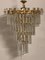 Crystal and Gilt Brass Chandelier by Oswald Haerdtl for Lobmeyr, 1950s 1