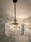 Mid-Century Two-Tiered Brass and Grip Crystal Chandelier from Kinkeldey, 1960s, Image 8