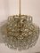 Seven-Tier Git Brass and Crystal Glass Chandelier from Palwa, 1960s 3