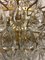 Lámpara de araña de latón dorado y cristal con siete niveles de Palwa, años 60, Imagen 6
