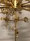 Mid-Century Gilded Brass & Crystal Chandelier from Palwa, 1960s 6