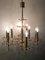 Mid-Century Gilded Brass & Crystal Chandelier from Palwa, 1960s, Image 5