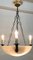Four-Light Alabaster and Bronze Hanging Lamp, 1900s 2