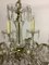 Kronleuchter mit sechs Leuchten aus Messing & Swarovski-Kristallen von Ernst Palme, 1960er 6