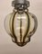 Lámpara colgante Mid-Century de vidrio, Imagen 1