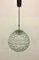 Large Mid-Century German Glass Globe Pendant from Limburg, 1960s 1