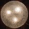 Mid-Century Einbaulampe aus verchromtem Messing & strukturiertem Glas von Limburg, 1960er 3