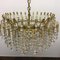 Mid-Century Gilt Brass and Crystal Chandelier from Palwa 6