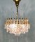 Mid-Century Gilt Brass and Crystal Chandelier from Palwa 4
