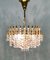 Mid-Century Gilt Brass and Crystal Chandelier from Palwa, Image 4