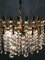 Mid-Century Gilt Brass and Crystal Chandelier from Palwa 8