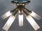 Mid-Century Gilt Brass and Glass Chandelier from Kalmar, 1960s, Image 4